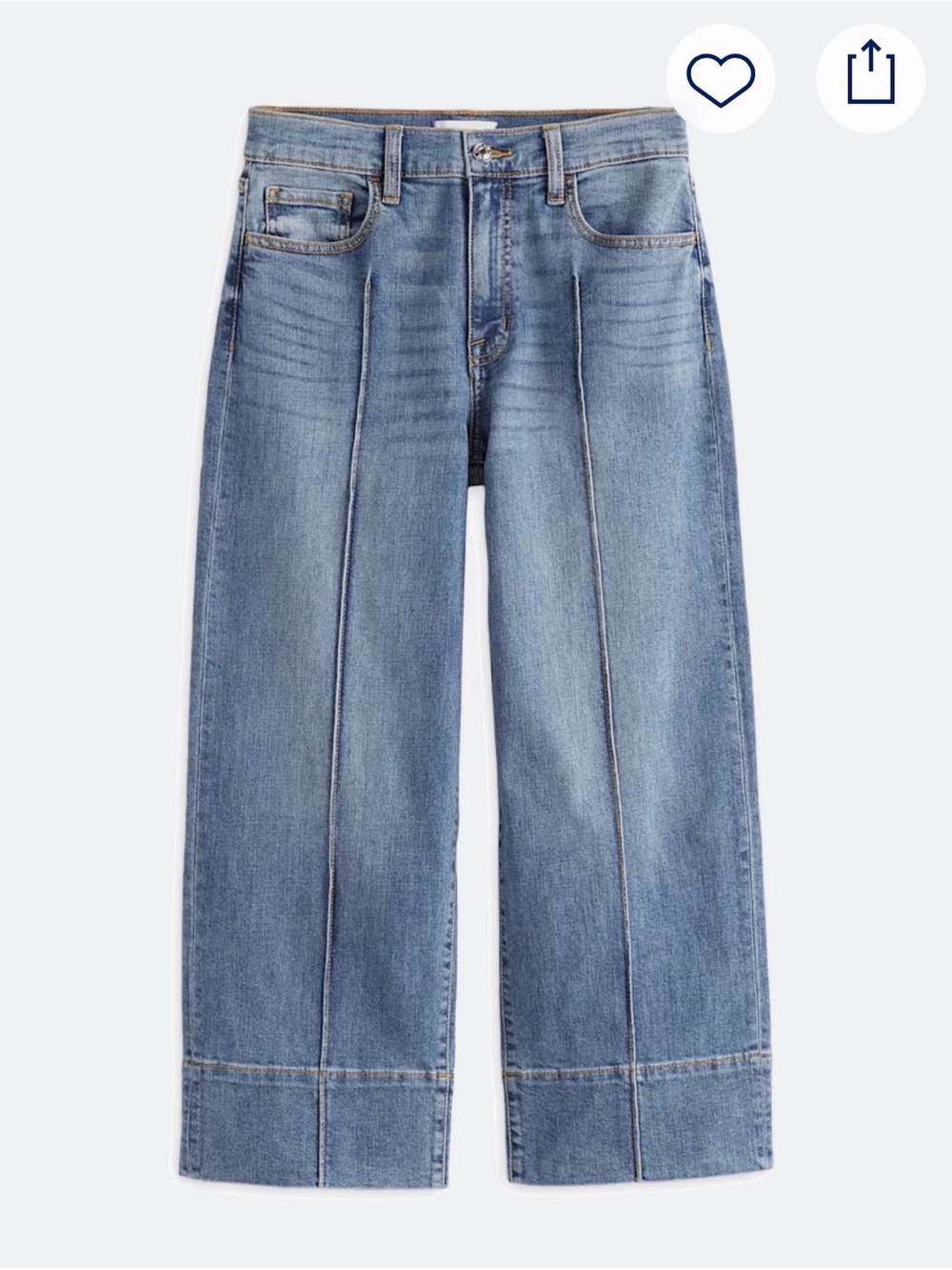 Women’s Light Blue Wide-Leg Jeans